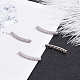 Unicraftale 4pcs 31mm gebogene Rohrperlen mit Zirkonia Messingrohrperlen platinfarbene lose Perlen für Schmuckherstellung Halsketten Armbänder ZIRC-UN0001-01P-5