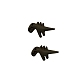 Cabujones de resina con reverso plano opaco de dinosaurio FIND-SX0001-289-1
