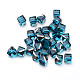 Faceted Cube Glass Cabochons X-GGLA-L007A-17-2