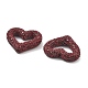 Бусины из полимерной глины в форме сердца со стразами CLAY-NH0001-09A-03-3