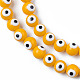 Cuisson des brins de perles de verre opaques peintes DGLA-N033-06-A01-3