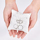 Almohadilla de anillo de bodas de seda tributo con cinta de poliéster y corazón de aleación DIY-WH0325-48A-3