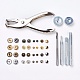 Boutons de bijoux en métal attache installer des ensembles d'outils BUTT-L021-02-2