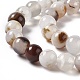 Chapelets de perles d'agate naturelle G-C011-01B-4