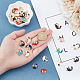 SUPERFINDINGS 48Pcs 6 Colors Moon with Yin Yang Enamel Charms Tai Chi Bagua Crescent Moon Pendant Rack Plating Alloy Enamel Pendants for Jewelry Making DIY Craft ENAM-FH0001-15-2