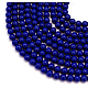 Synthetic Lapis Lazuli Dyed Round Bead Strands G-P070-48-4mm-2