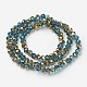 Electroplate Transparent Glass Beads Strands EGLA-A034-T2mm-O03-2