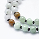 Colliers de perles naturelles de jade du Myanmar / jade birmane NJEW-F202-A07-2