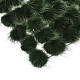 フェイクミンクのファーボール装飾  ポンポムボール  DIYクラフト用  濃い緑  2.5~3cm  100個/ボードについて FIND-S267-3cm-05-2