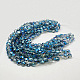 Electroplate Glass Beads X-EGLA-D022-11-2