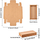 クラフト紙の折りたたみボックス  引き出しボックス  長方形  バリーウッド  16.3x24cm  完成品：22x10x4cm CON-WH0010-01I-C-3