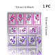 BENECREAT Flower Stamp Metal Journal Stencil DIY-WH0279-176-4