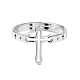 304 полое регулируемое крестообразное кольцо из нержавеющей стали для женщин RJEW-I097-05P-2