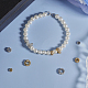 Chgcraft 12 pz 6 stile ottone micro pavé di perle di zirconi cubici KK-CA0002-53-5