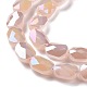 Brins de perles de verre plaquées à facettes GLAA-G092-C-6