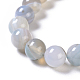 Chapelets de perles d'agate naturelle G-P434-09D-D-4