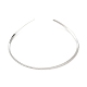 304 Rauten-Halskette aus strukturiertem Edelstahldraht MAK-L015-02P-4