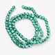 Rociar perlas de vidrio pintado hebras X-GLAD-S075-6mm-32-3