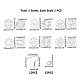 Kits de fabrication de boucles d'oreilles bricolage unicraftale DIY-UN0001-48P-4