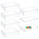BENECREAT 6Pcs Acrylic Storage Boxes with Lids CON-WH0092-50-1