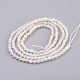 Chapelets de perles en pierre de lune naturelle G-F568-147-2mm-2