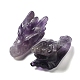 Figurine di teste di drago curative con pietre preziose naturali DJEW-L010-05-3