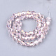 Electroplate Glass Beads Strands X-EGLA-Q118-8mm-B12-2