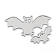 Plantillas de troqueles de corte de acero al carbono de murciélago de halloween DIY-R079-038-1