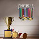 Спортивная тема железная вешалка для медалей настенная стойка для дисплея ODIS-WH0024-029-6