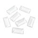Cabochons de verre transparent de rectangle GGLA-R025-38x19-4