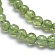 Natürliche grüne Apatit Perlen Stränge G-K224-08-4mm-3