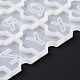 Заглавная буква узор кусок головоломки силиконовые Молды DIY-L067-G01-5