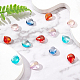 SUNNYCLUE 120Pcs 6 Colors Transparent Glass Beads GLAA-SC0001-56-4