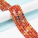 Chapelets de perles en cornaline naturelle G-F718-07-2