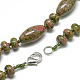 Colliers de perles en unakite naturelle NJEW-S388-01-2