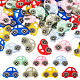 Olycraft 21pcs perles de silicone de voiture 7 couleurs SIL-OC0001-12-1