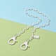 Персонализированные ожерелья-цепочки из абс-пластика NJEW-JN03220-01-4