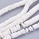 Shell normal de perles blanches de brins X-BSHE-P026-30-1