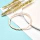 Bracelet extensible en perles rondelles de verre à facettes pour enfant BJEW-JB06807-16-2