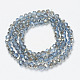 Chapelets de perles en verre électroplaqué EGLA-A034-T4mm-K02-2