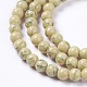 Chapelets de perles en turquoise synthétique G-E525-4mm-02-3