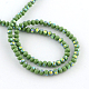 Electroplate Solid Color Glass Rondelle Bead Strands EGLA-Q050-3mm-10-2