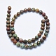 Brins de perles de jade quartzose naturel G-E444-32-8mm-2