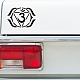 Gorgecraft 4 シートチャクラ車のデカールオムオウムデカールロータスヨガステッカーナマステデカール自己粘着反射ステッカー壁デカール自動車外装装飾 suv トラックオートバイ  シルバー&ブラック DIY-GF0007-45D-7
