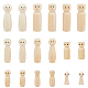 Superfindings 18pcs 9 poupées en bois inachevées style décorations d'affichage WOOD-FH0002-08-1