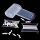 Boîte de faveur d'oreiller en plastique boîte-cadeau de bonbons CON-WH0070-98B-4