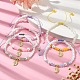 Bracelets de perles tressées en perles d'imitation de verre BJEW-JB09989-5