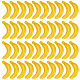 Craspire 40 pz banana artificiale mini imitazione banana gialla decorazione decorazione schiuma simulazione realistica frutta finta per natale matrimonio fingendo oggetti di scena accessori decorazione della casa AJEW-WH0038-19-1