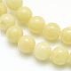 Chapelets de perles rondes en jade de Mashan naturelle G-D263-10mm-XS06-2