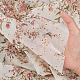 花の刺繍が施されたシフォン生地  服飾材料  フローラルホワイト  154x0.04cm  約2ヤード/個 DIY-WH0308-386A-3